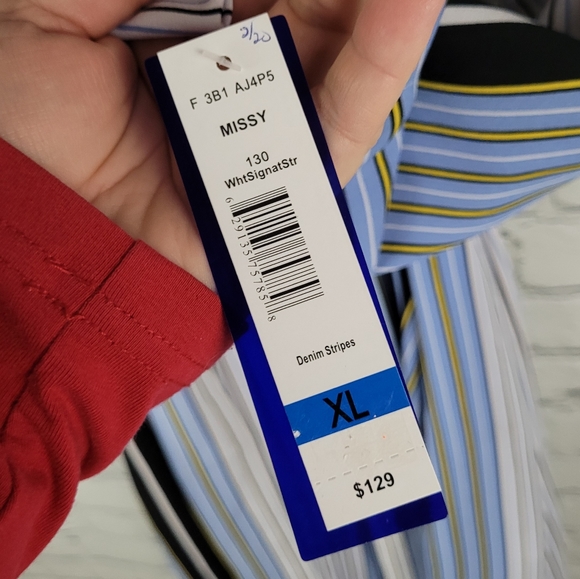 NYGARD | Missy striped belted light true wrap jacket - Picture 7 of 7